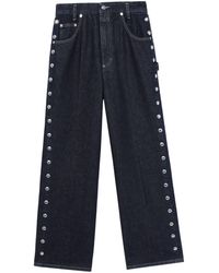 Closed - Morus Studed Wide-leg Jeans - Lyst