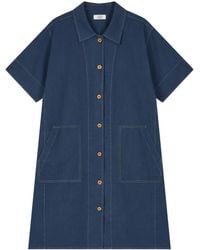 Studio Tomboy X - Denim Button-Up Midi Dress - Lyst