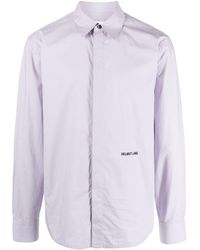 Helmut Lang - Embroidered-Logo Cotton Shirt - Lyst
