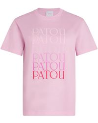 Patou - T-Shirt Mit Logo-Print - Lyst