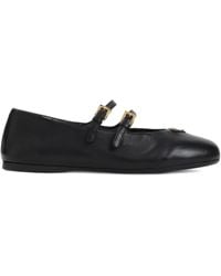 Prada - Ballerinas mit doppelter Schnalle - Lyst