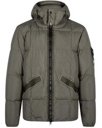 Stone Island - Daunenjacke Mit Reißverschluss - Lyst