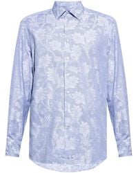 Etro - Floral-Print Cotton Shirt - Lyst