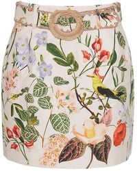 Cara Cara - Blaze Floral-Print Mini Skirt - Lyst