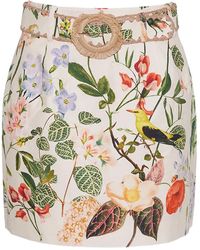 Cara Cara - Blaze Floral-Print Mini Skirt - Lyst