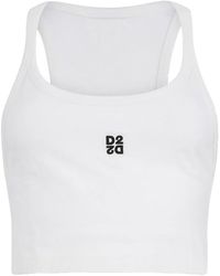 DSquared² - Logo Tank Top - Lyst