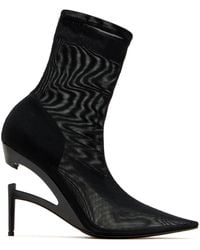 B1ARCHIVE - 100Mm Mesh-Textured Pointed-Toe Boots - Lyst