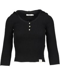 GLOWNY - 3/4 G Waffle-Knit Button Hoodie - Lyst
