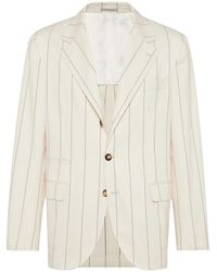 Brunello Cucinelli - Blazer A Righe - Lyst
