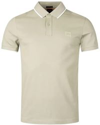BOSS - Polo Con Applicazione Logo - Lyst