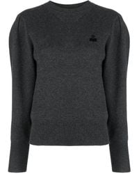Isabel Marant - Pullover Mit Logo-Patch - Lyst