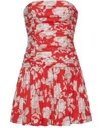 Cara Cara - Montreal Minikleid mit Blumen-Print - Lyst