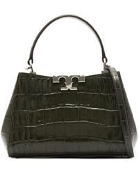 Tory Burch - Mini Eleanor Croc-Embossed Satchel - Lyst