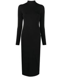 Balenciaga - Long Sleeve Turtleneck Dress - Lyst
