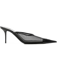 Saint Laurent - Pointed-Toe Mules - Lyst