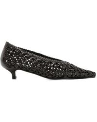 TOTEME - Woven Pointed-Toe Leather Pumps - Lyst