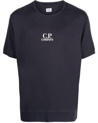 C.P. Company - Logo-detail Cotton T-shirt - Lyst