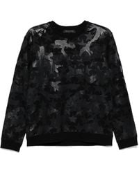 Valentino Garavani - Camouflage Star-Print Sweatshirt - Lyst