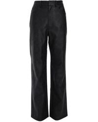 ROTATE BIRGER CHRISTENSEN - Textured Straight Trousers - Lyst