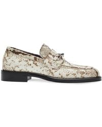 Burberry - Barbed Loafer mit Python-Print - Lyst
