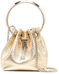 Jimmy Choo - Micro Bon Bon Metallic Nappa Bag - Lyst