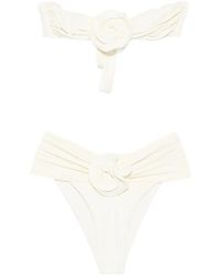 LaRevêche - Derya Ruched Bikini - Lyst