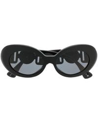Versace - Medusa Oval-Frame Sunglasses - Lyst