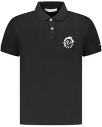 Trussardi - Logo-Print Short-Sleeve Polo Shirt - Lyst