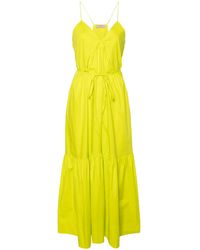 Twinset - Ruched-Detail Poplin Maxi Dress - Lyst
