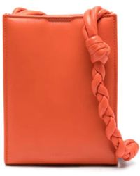 Jil Sander - Small Tangle Leather Crossbody Bag - Lyst