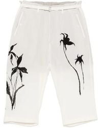 Yohji Yamamoto - Graphic-Print Trousers - Lyst