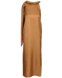 Loulou de Saison - Susan Twisted-Collar Dress - Lyst