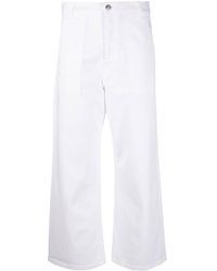 Fay - Cropped Flared Trousers - Lyst