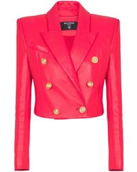 Balmain - Jacke Aus Lammleder - Lyst
