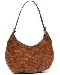 Dragon Diffusion - Luna Mezza Woven Leather Shoulder Bag - Lyst