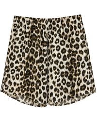 Jucca - Pantalones Cortos Con Estampado De Leopardo - Lyst
