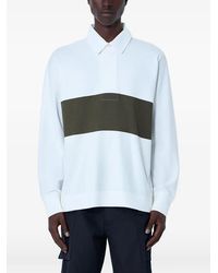 Margaret Howell - Panelled Long-Sleeve Polo Shirt - Lyst