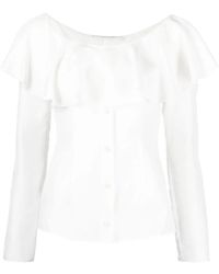 Philosophy Di Lorenzo Serafini - オフショルダー シルクブラウス - Lyst