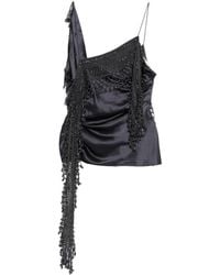 Christopher Esber - Droplet-Bead Crochet-Trim Blouse - Lyst