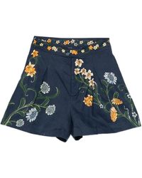 Agua Bendita - Maratea Floral Shorts - Lyst