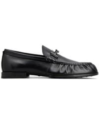 Tod's - Logo-plaque Leather Loafers - Lyst