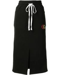 goodboy - Jupe Mi-Longue À Logo Brodé - Lyst