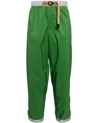 Kolor - Colour-block Belted Trousers - Lyst
