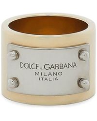 Dolce & Gabbana - Logo-engraved Ring - Lyst