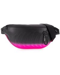 Alexander McQueen Gürteltasche Rib Cage - Schwarz