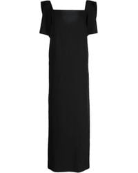 Pushbutton - Bow-Detailing Square-Neck Dress - Lyst