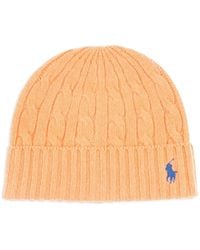 Polo Ralph Lauren - Bonnet En Maille Torsadée - Lyst