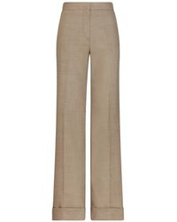 Oscar de la Renta - Wool-Blend Wide-Leg Pant - Lyst