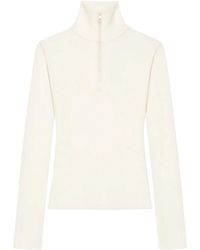 Courreges - Trui Met Halve Rits - Lyst