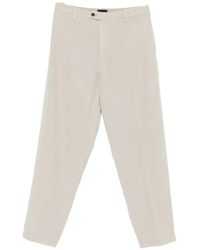 Dondup - Maison Soft Straight Trousers - Lyst
